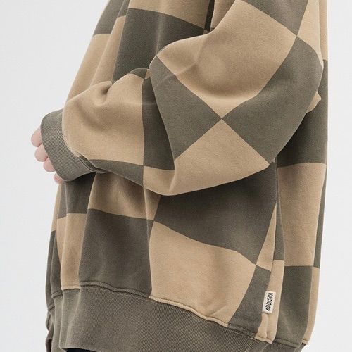 トップス stussy / Blur Checker Fleece Mock Neck Women's Blur Checker Fleece Mock Neck – Premier