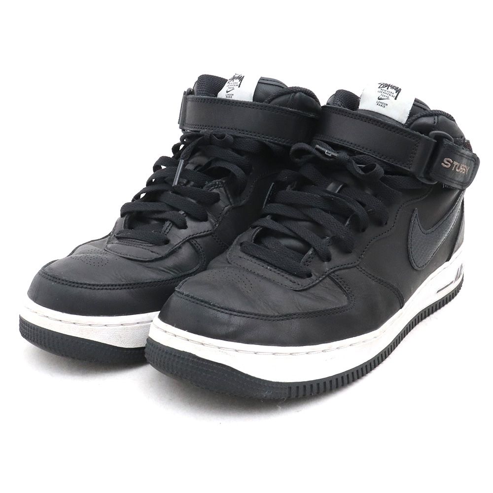 28cm NIKE × STUSSY AIR FORCE 1 MID FOSSIL スニーカー