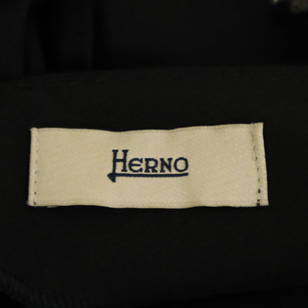 未使用 ヘルノ ブルガリア製 オールインワン 44 ブラック Herno ジャンプスーツ レディース