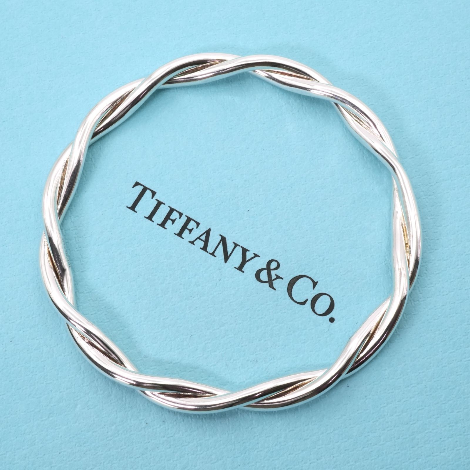希少 美品 Tiffany ティファニー ツイスト シルバー ブローチ ピン 