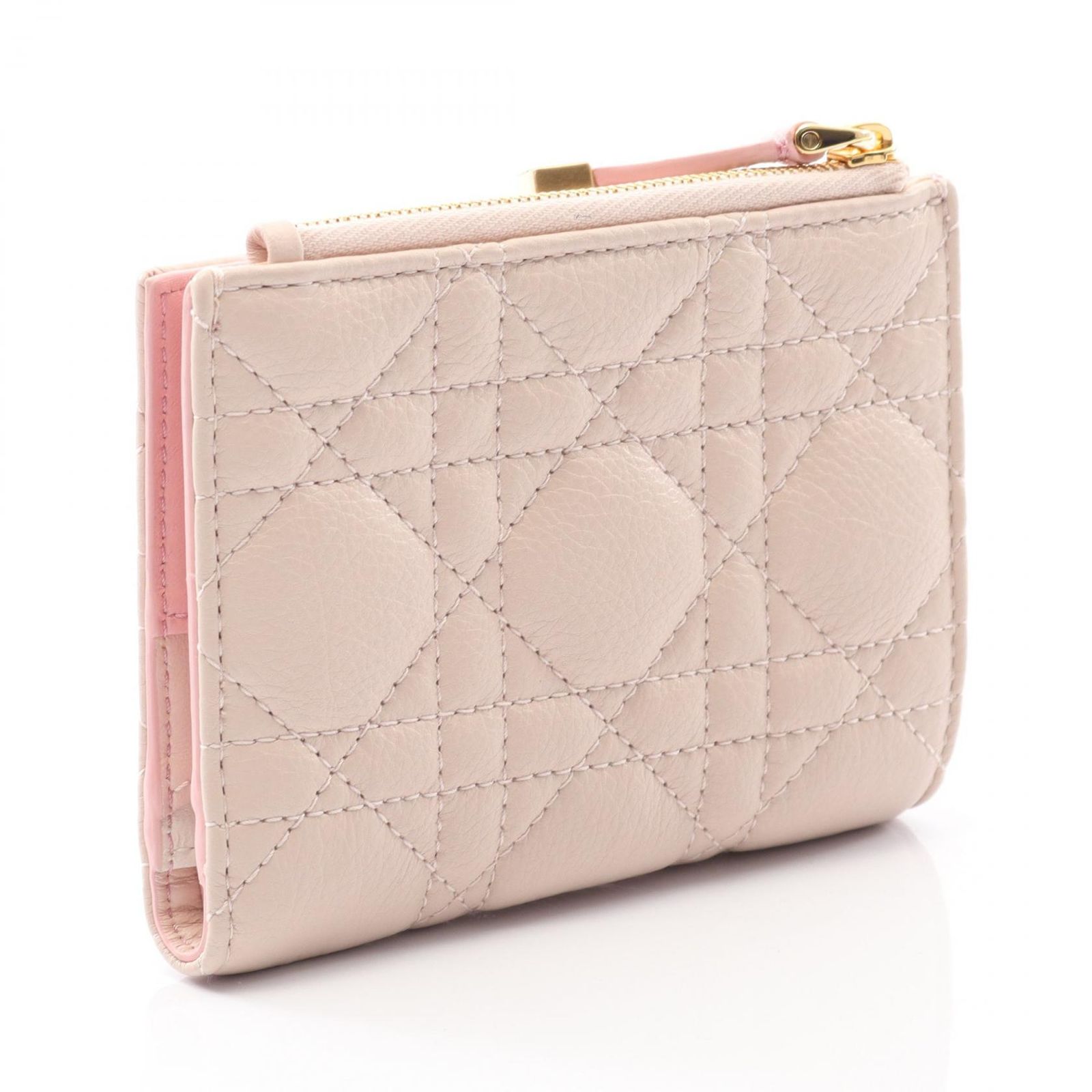 ディオール Dior 二つ折り財布 CARO カロ ダリアウォレット カナージュ