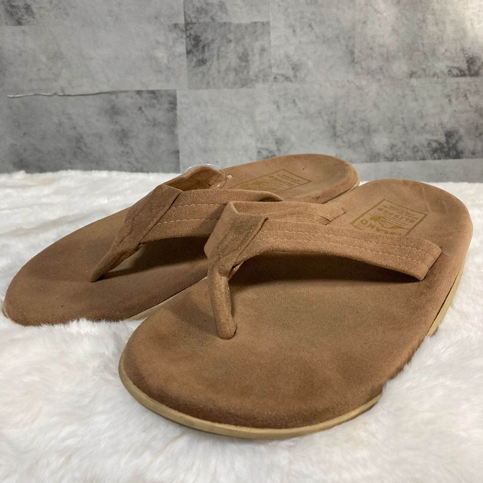 ハワイ製 ISLAND SLIPPER アイランド スリッパ スエードレザー サンダル トープ 9