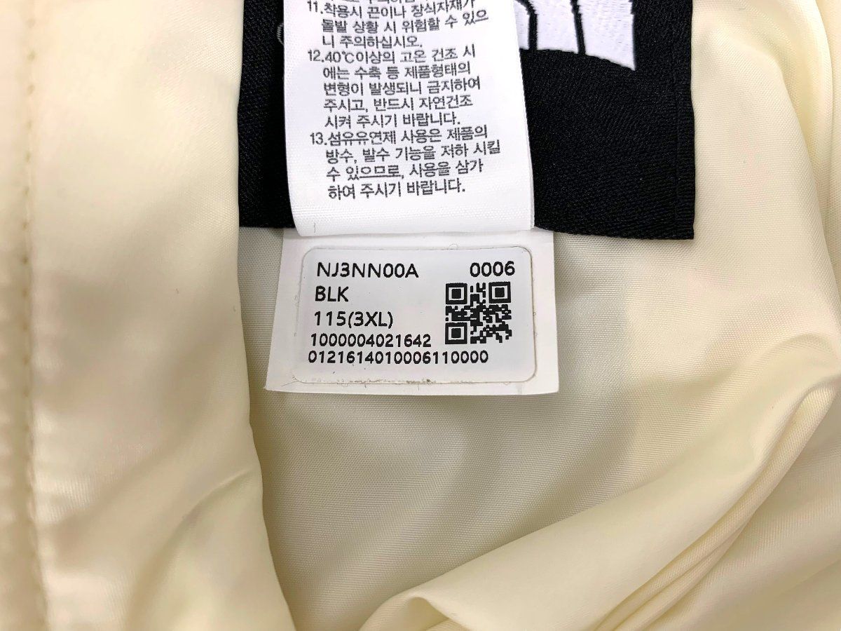 THE NORTH FACE (ザノースフェイス) ホワイトレーベル 韓国規格 並行輸入 RVS V NUPTSEJACKET  リバーシブルヌプシジャケット 3XL ブラック メンズ/036