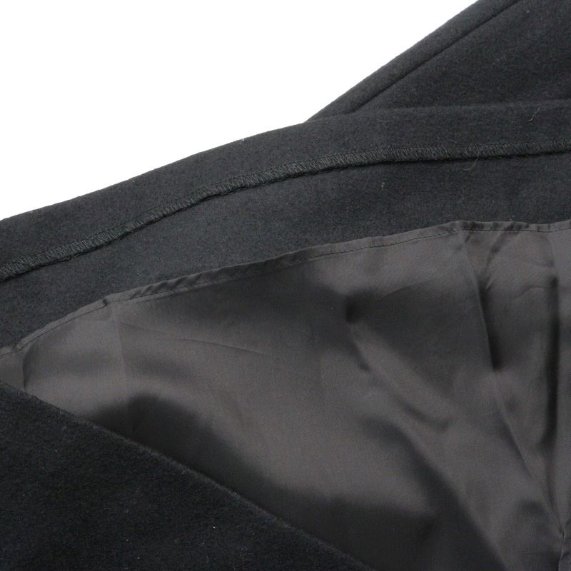 美品 定価1.9万 UNITED ARROWS ユナイテッドアローズ ウール カーディガン テーラードジャケット KC STRC SAXONY JARDIGAN ブラック S