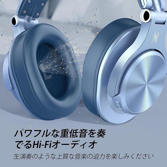 OneOdio ヘッドホン Bluetooth 5.2 ワイヤレスヘッドホン 72時間再生