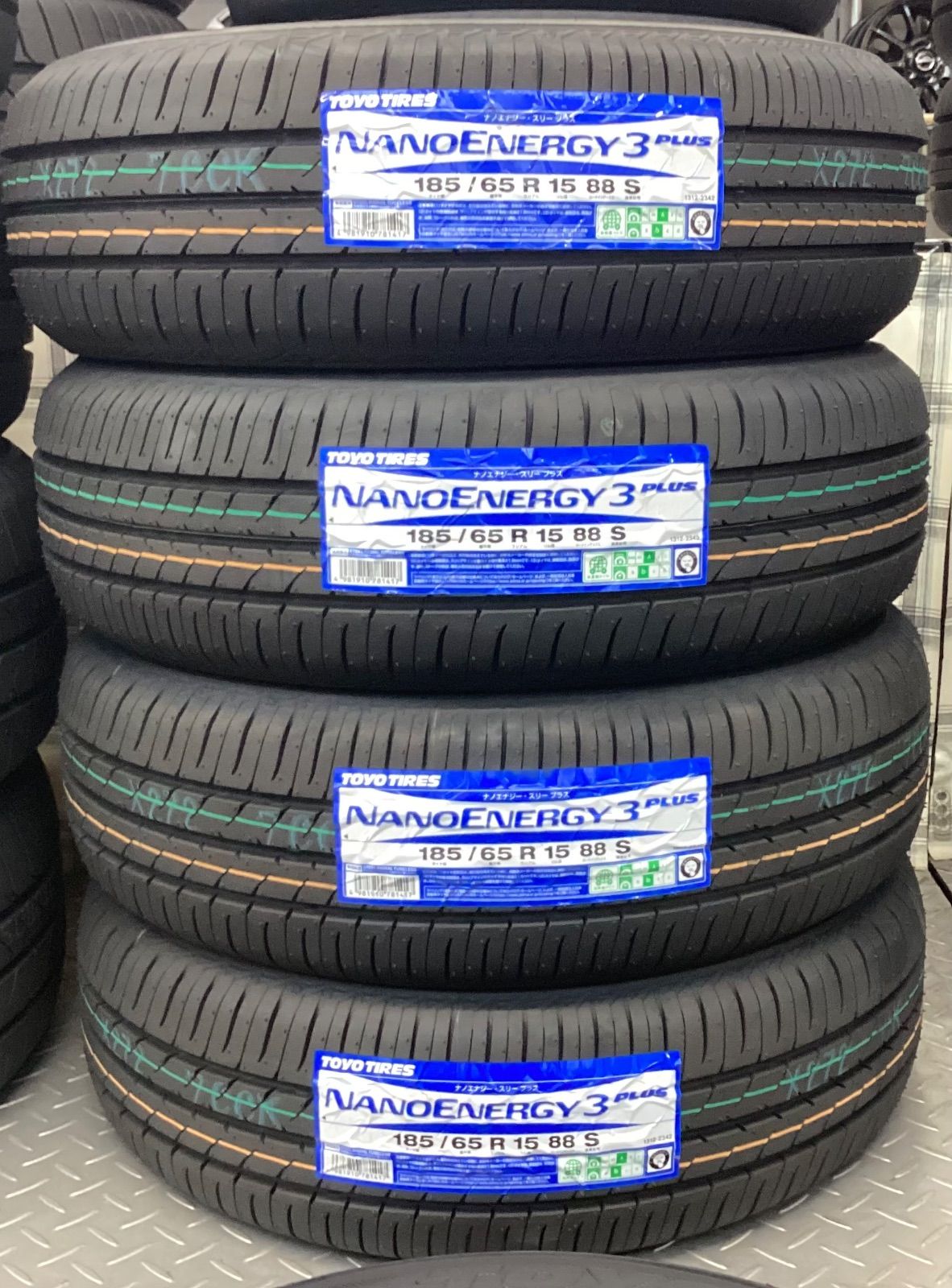 送料無料 トーヨ－ ナノエナジ－3 プラス 185|65R15 88S ノート イスト ティーダ フリード デミオ他 展示♥品 製