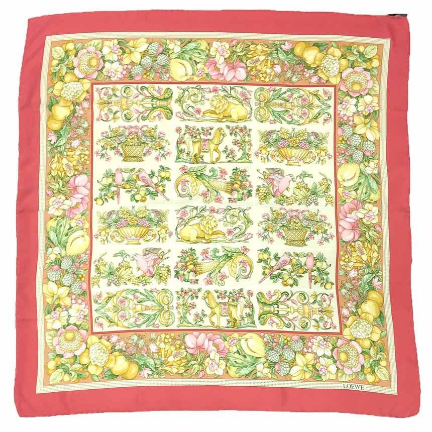 LOEWE大判スカーフ(ピンク) Scarf in wool and alpaca blend Pink - LOEWE