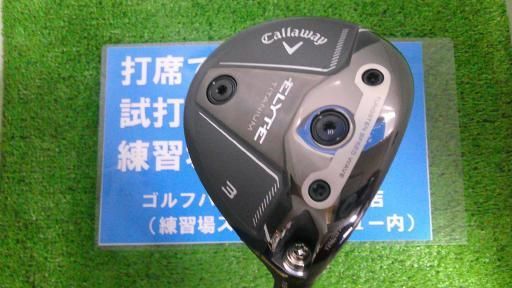 キャロウェイ ELYTE TITANIUM 3W フェアウェイウッド FW 純正特注シャフト フレックスS メンズ 男性用 右利き 右用 Bランク ゴルフクラブ