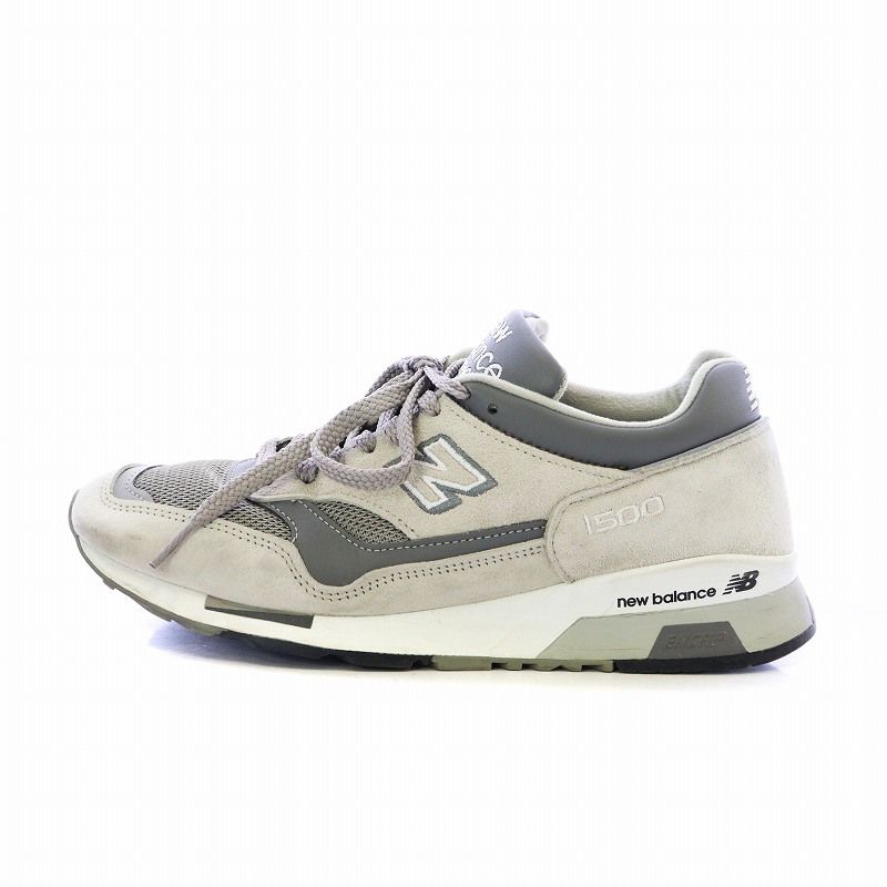 ニューバランス NEW BALANCE M1500PGL スニーカー シューズ ロゴ レザー スエード 7.5 25.5cm グレー /AQ -  メルカリ