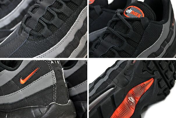 ナイキ エアマックス 95 NIKE AIR MAX 95 black/safety orange