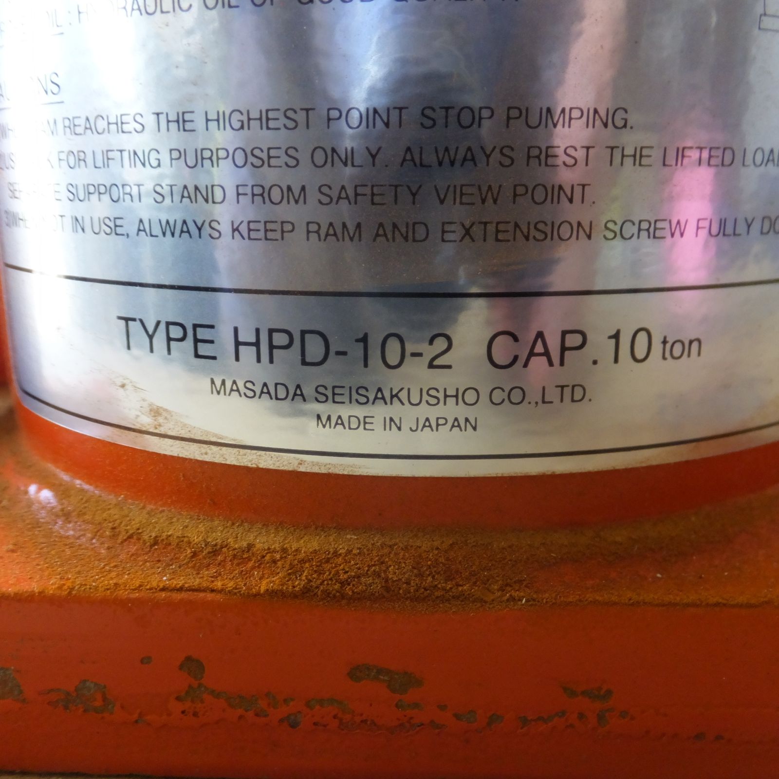 油圧ジャッキ HPD-10-2