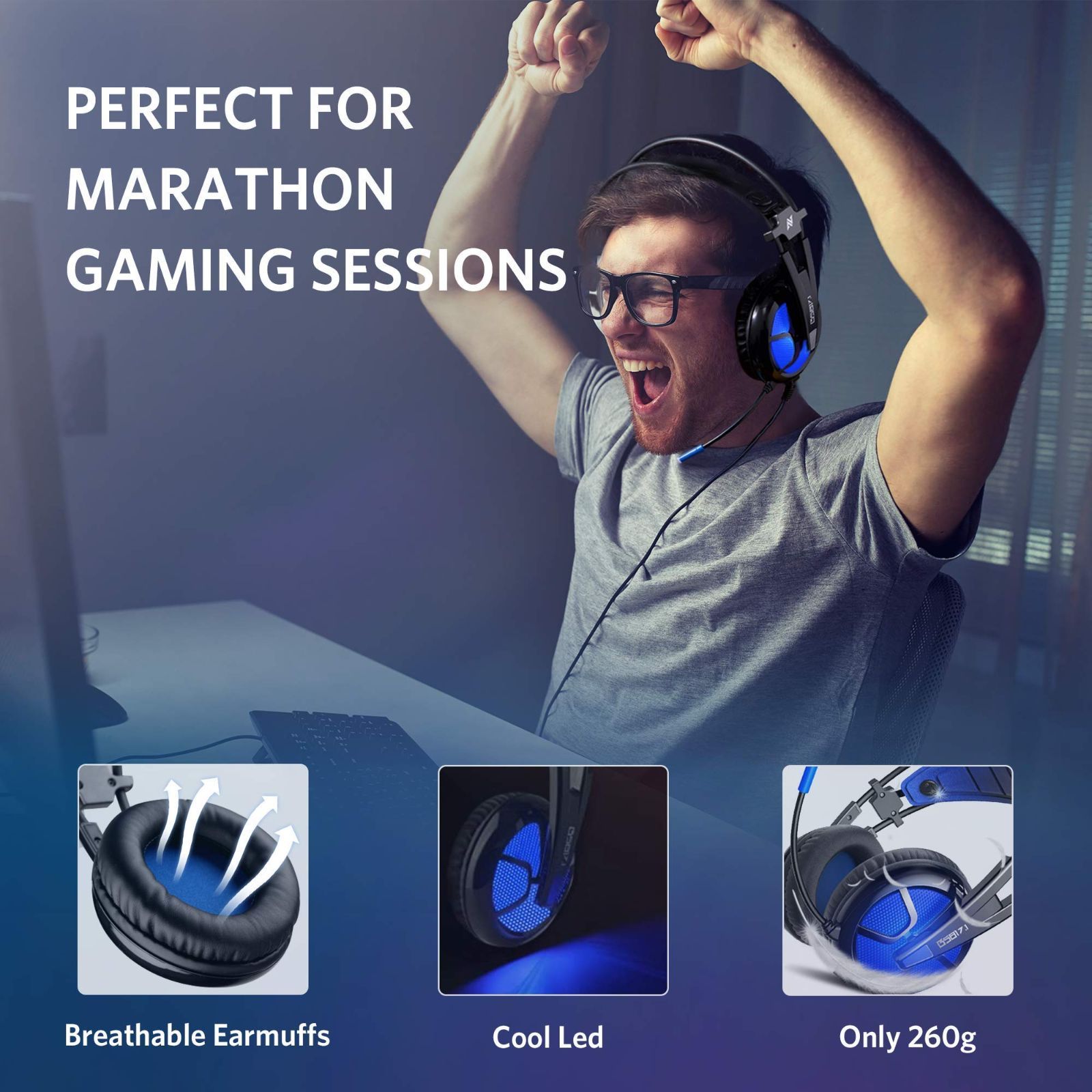 【新着商品】【国内正規品】 超軽量ゲーミングヘッドセットB581 ABKONCORE