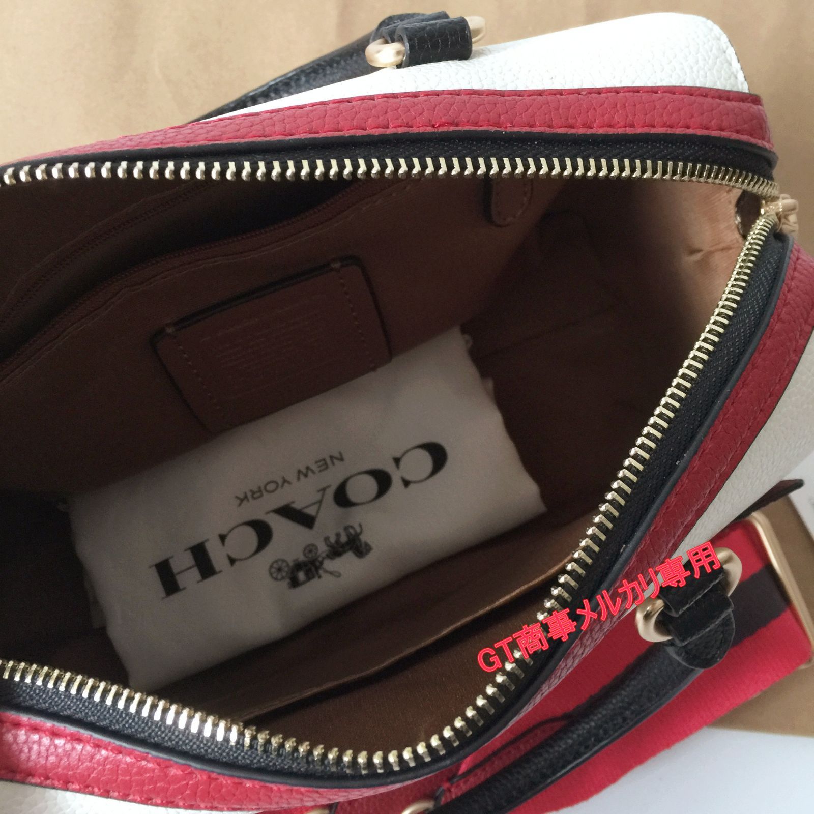 コーチハンドバッグ C6164 チョークCOACH X PEANUTS 2WAY