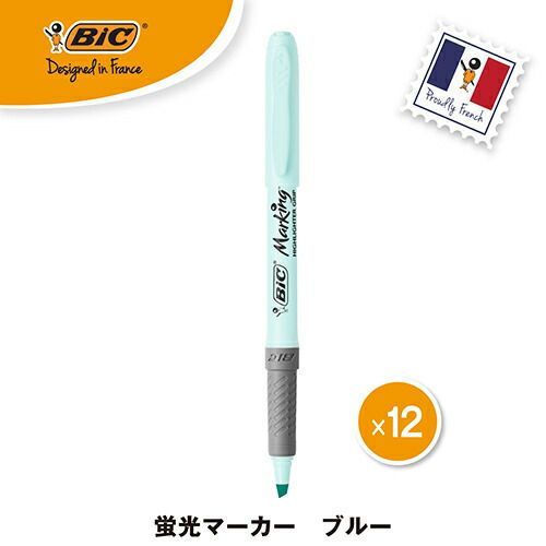 まとめ ＢＩＣジャパン 水性マーカー マーキング ハイライター パステル ブルー BRIGBKPSTBLU ×60セット