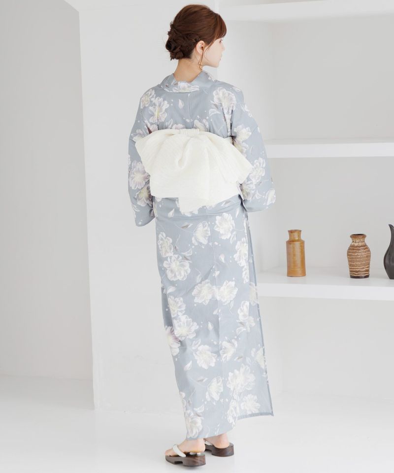 凛と山荷葉(サンカヨウ)】2024 浴衣5点セット(ゆかた・帯・下駄