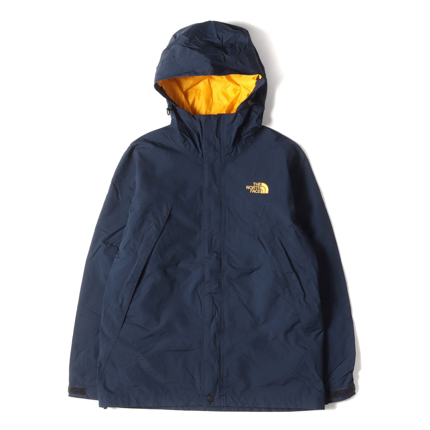 THE NORTH FACE ノースフェイス ジャケット サイズ:S スクープ ジャケット マウンテンパーカー Scoop Jacket /  NP61630 ネイビー イエロー アウター ブルゾン