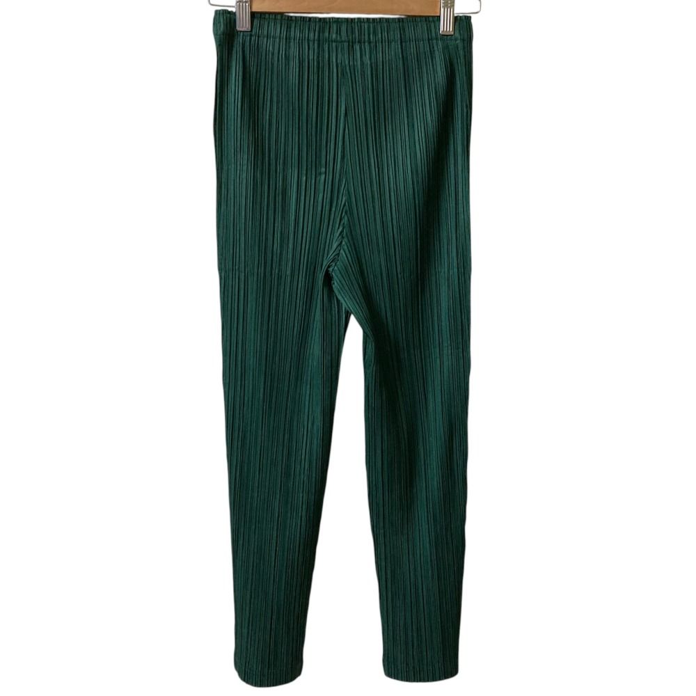 極美品◎PLEATS PLEASE プリーツプリーズ イッセイミヤケ 22AW PP23JK122 半袖 カットソー ダークグリーン 3 日本製 正規品 レディース 極美品△PLEATS PLEASE プリーツプリーズ イッセイミヤケ PP63