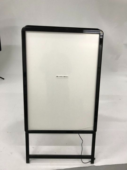 グリップ式 LEDスタンド看板 W640*H1225 A1サイズ 両面 ブラック 屋外用 LPS-A1D-BK FF096