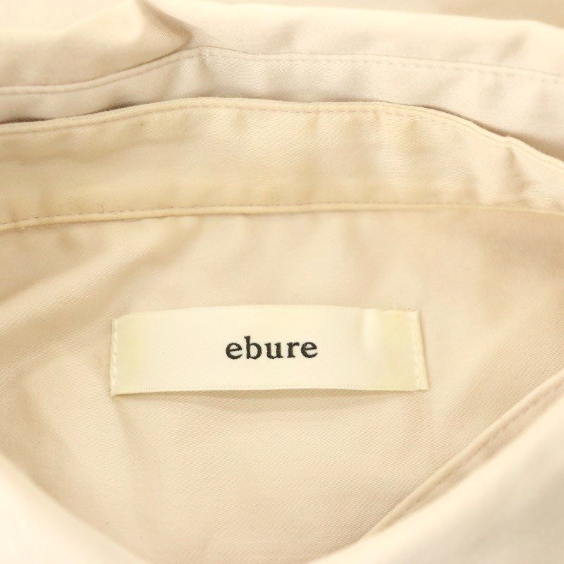 エブール ebure 23AW ローガンコットン シャツブラウス 長袖 38
