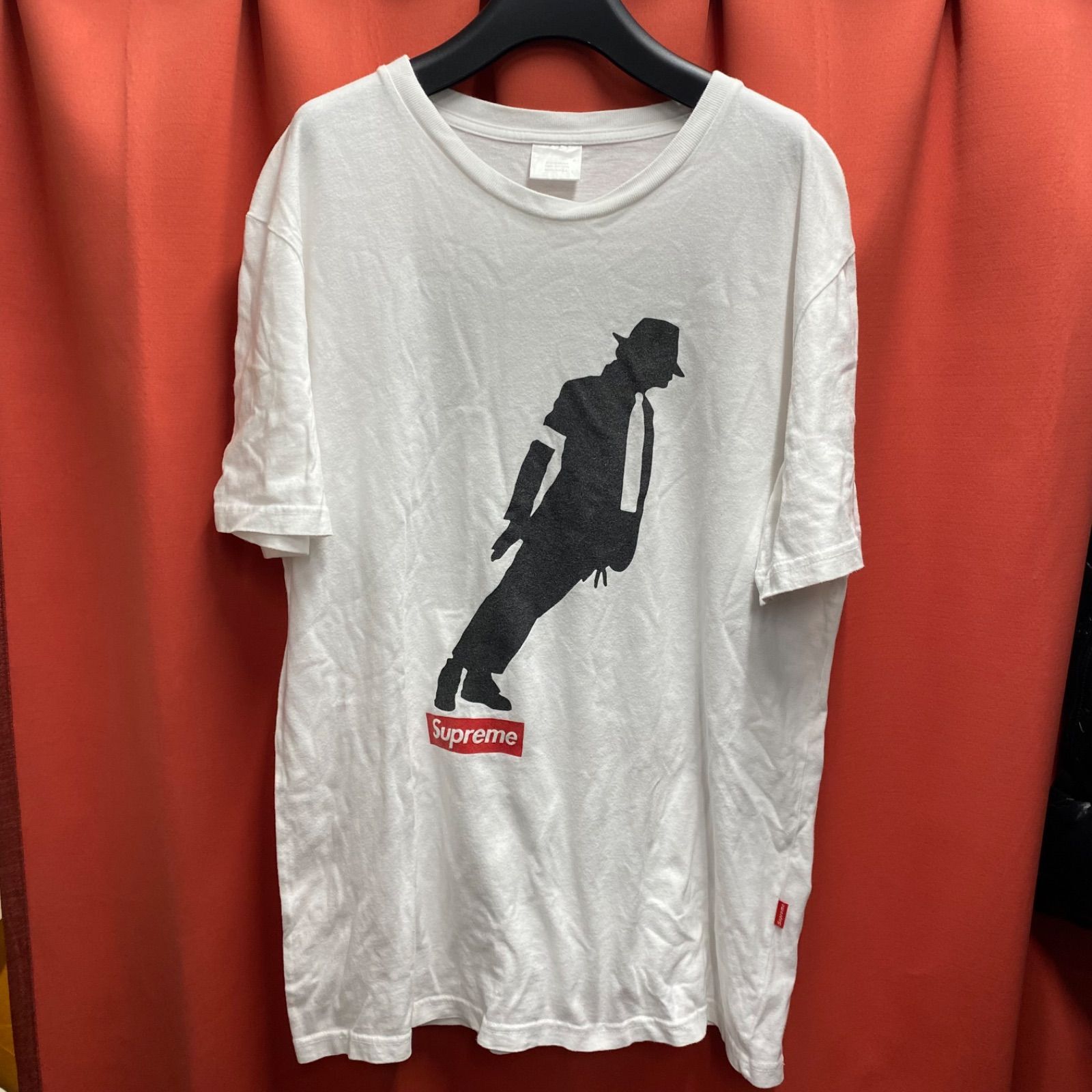 supreme シュプリーム Michael Jackson マイケルジャクソン 半袖 Tシャツ バンドTシャツ アーティストTシャツ 白 ホワイト king of pop