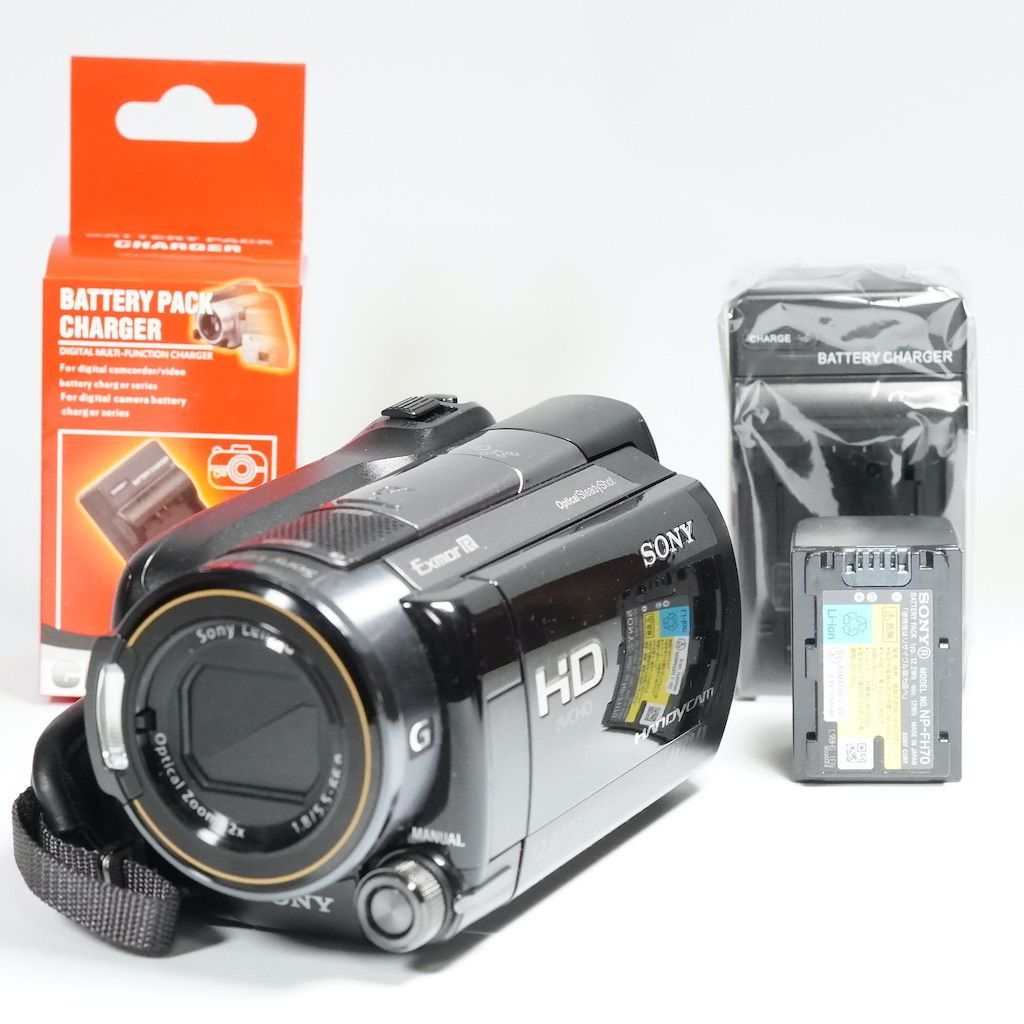 SONY ビデオカメラHDR-CX675 32GB 光学30倍 ボルドーブラウン Handycam