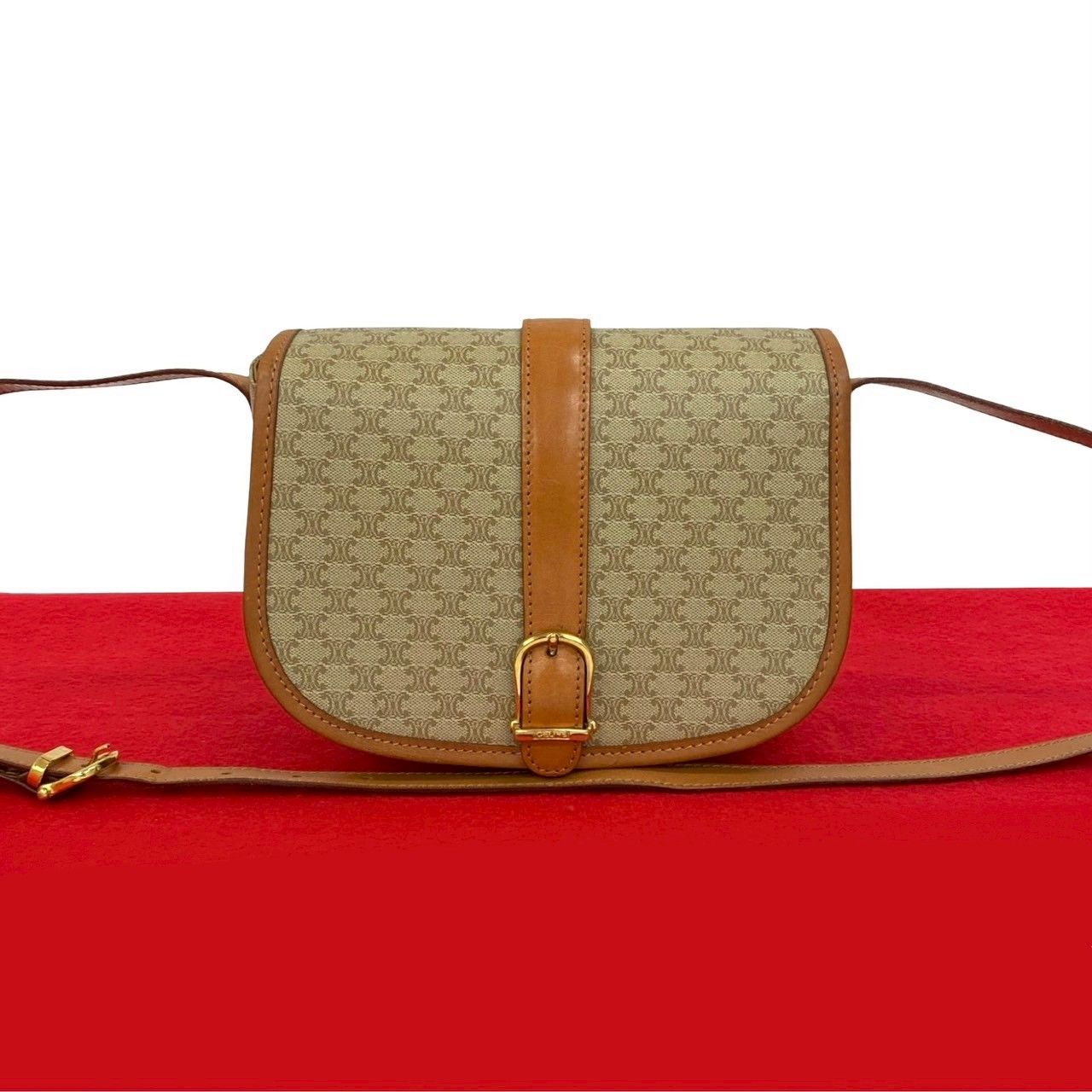 極 美品 CELINE セリーヌ ヴィンテージ マカダム ブラゾン 極 美品 CELINE セリーヌ ヴィンテージ マカダム ブラゾン