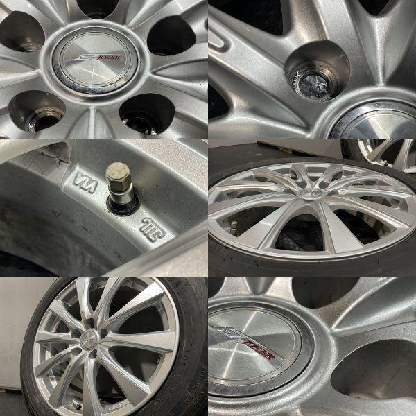 DUNLOP SJ8+ 225/60R18】スタッドレス【Weds JOKER SPIRITS 18