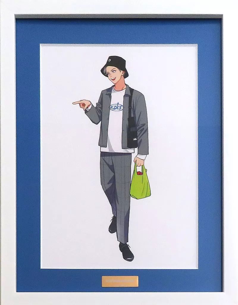 セル画 原画 付属品付 ハッピークソライフ はらだ先生 描き下ろし 粕谷京太郎 わくわくショッピングver. キャラファイングラフ