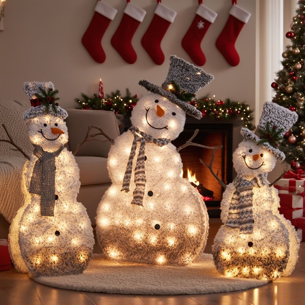 ナイトランプ 雪だるま