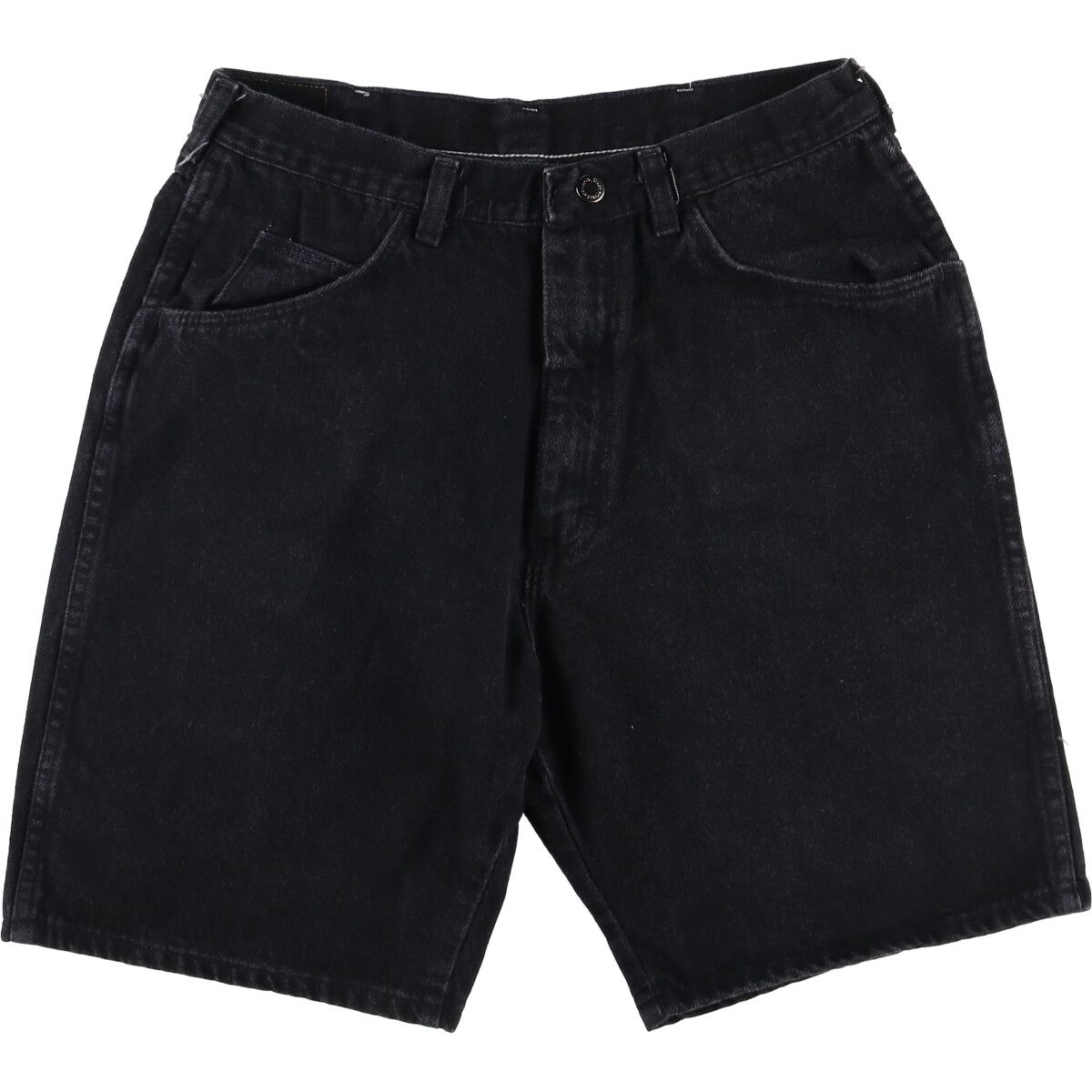 古着 ラングラー Wrangler ブラックデニムショーツ ショートパンツ メンズw32相当|eaa542182