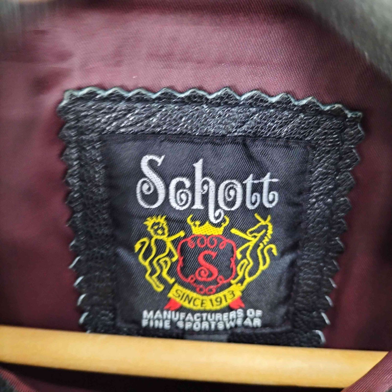 ショット Schott ゴートスキンシングルライダースジャケット メンズ