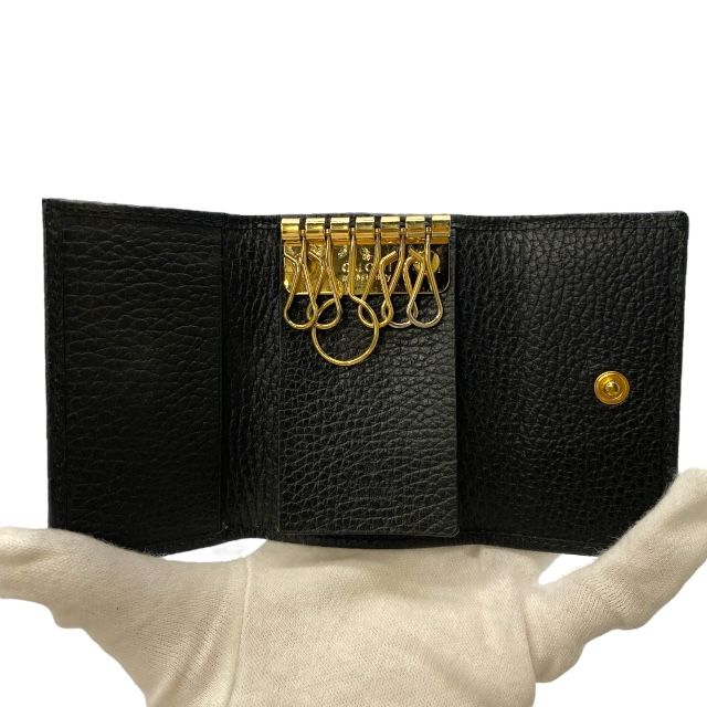 GUCCI グッチ 456118 GGマーモント 6連 キーケース キーリング ダブルG