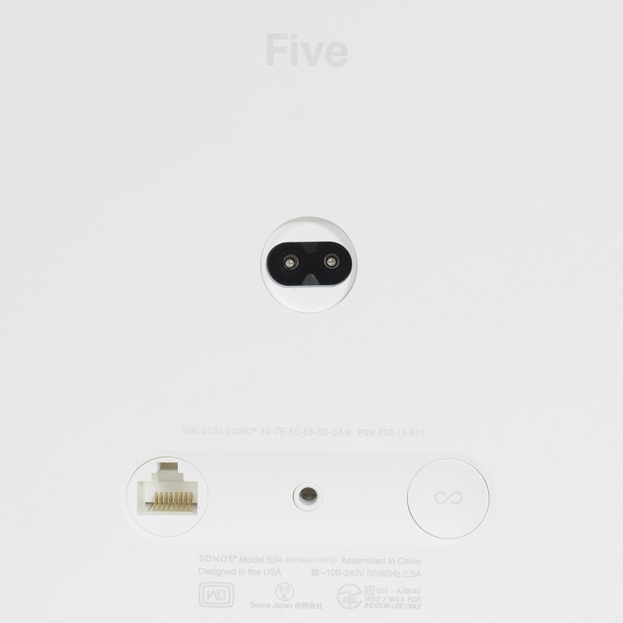 美品】Sonos Five FIVE1JP1 ホワイト ワイヤレススピーカー AirPlay2対応 ソノス 本体 - メルカリ