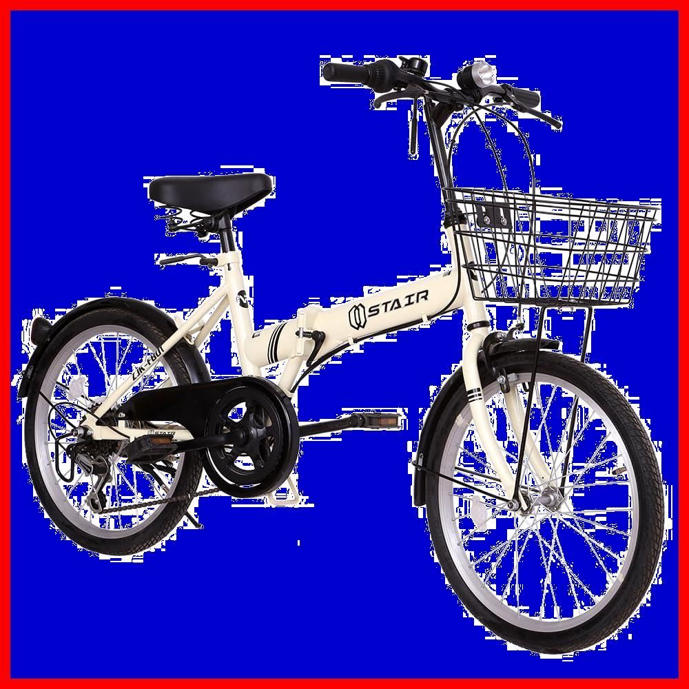 折りたたみ自転車 白 20インチ 変速