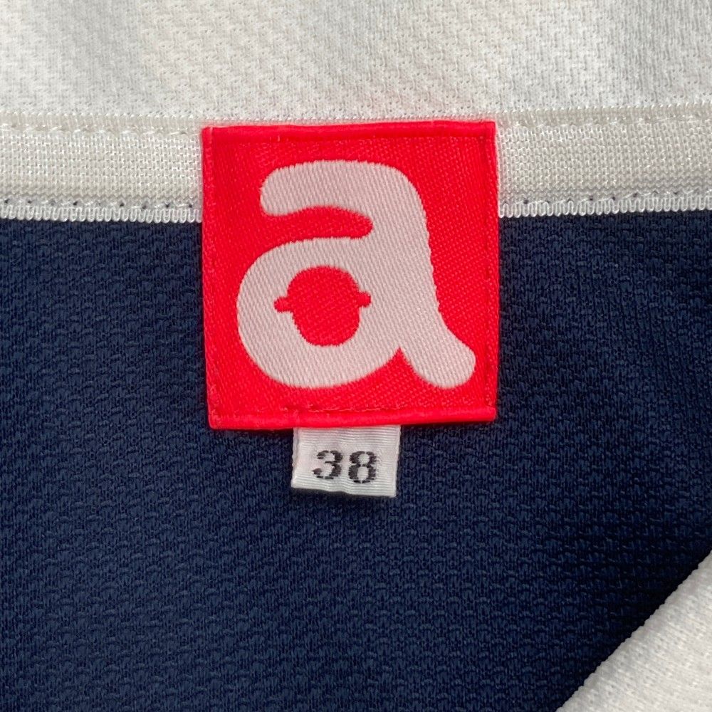 サイズ：36 ARCHIVIO アルチビオ  ノースリーブ ポロシャツ ボーダー柄 ネイビー系 [240101433059] ゴルフウェア レディース ストスト ARCHIVIO アルチビオ ノースリーブポロシャツ ボーダー柄