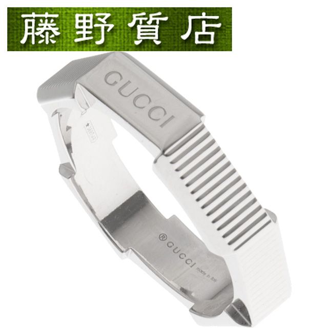 仕上げ済 グッチ GUCCI リンク トゥ ラブ リング ＃16 約15号 K18 WG ホワイトゴールド 指輪 8724