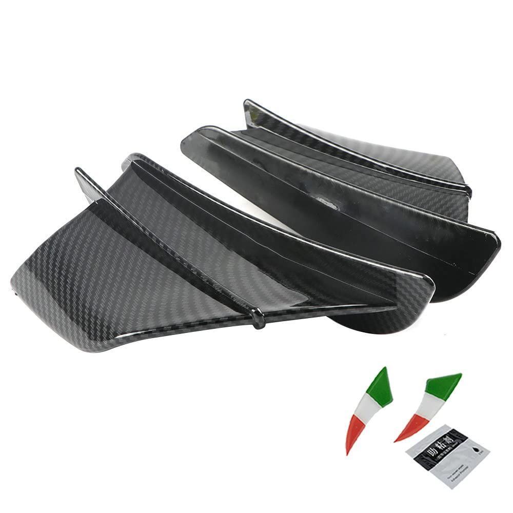 カワサキニンジャ400 300 Z400 Z900 ZX10R ZX25R ZX-10R ZX-25R H2 ダウンユニバーサルオートバイウイングレット空力ウイングキットスポイラー  メルカリShops