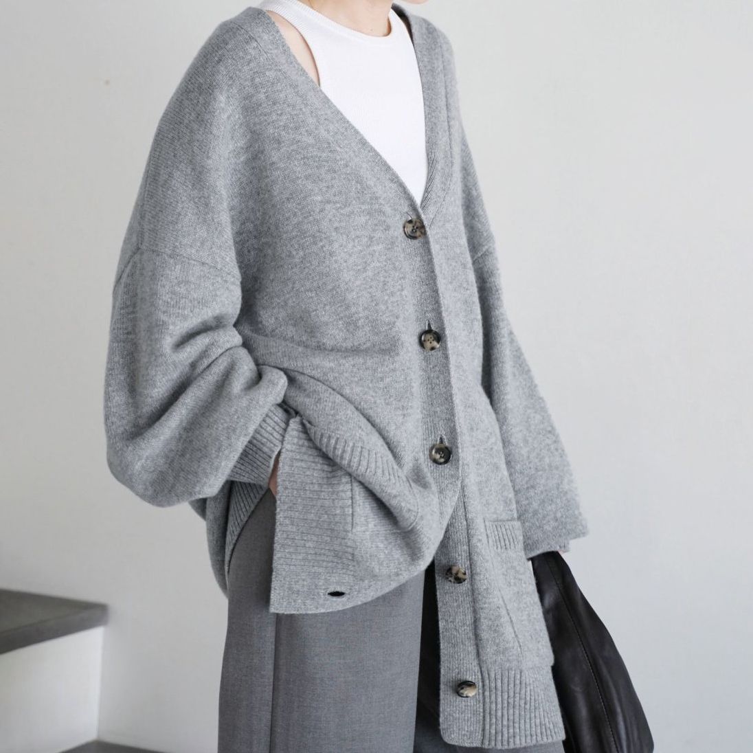 Deuxieme Classe Big カーディガン グレー Deuxieme Classe（ドゥーズィエムクラス）の「Big カーディガン