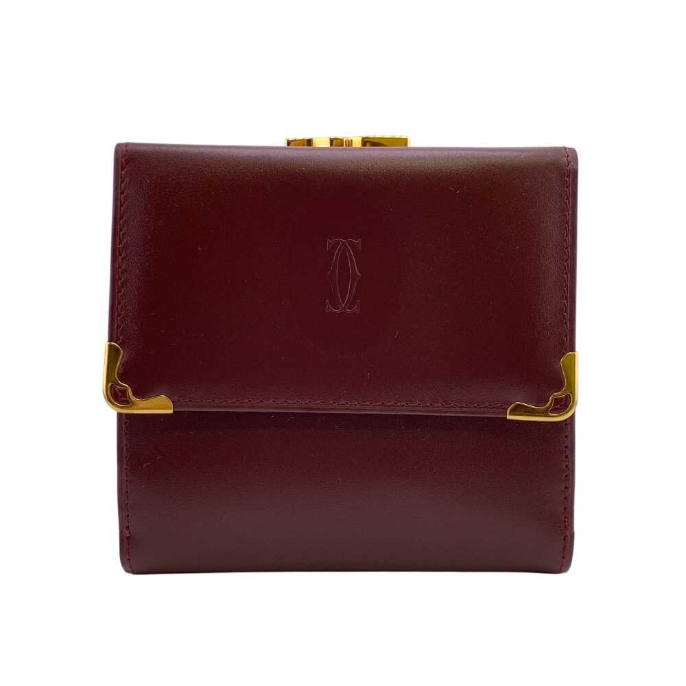 5％OFF フォロワークーポン！！】CARTIER カルティエ がま口