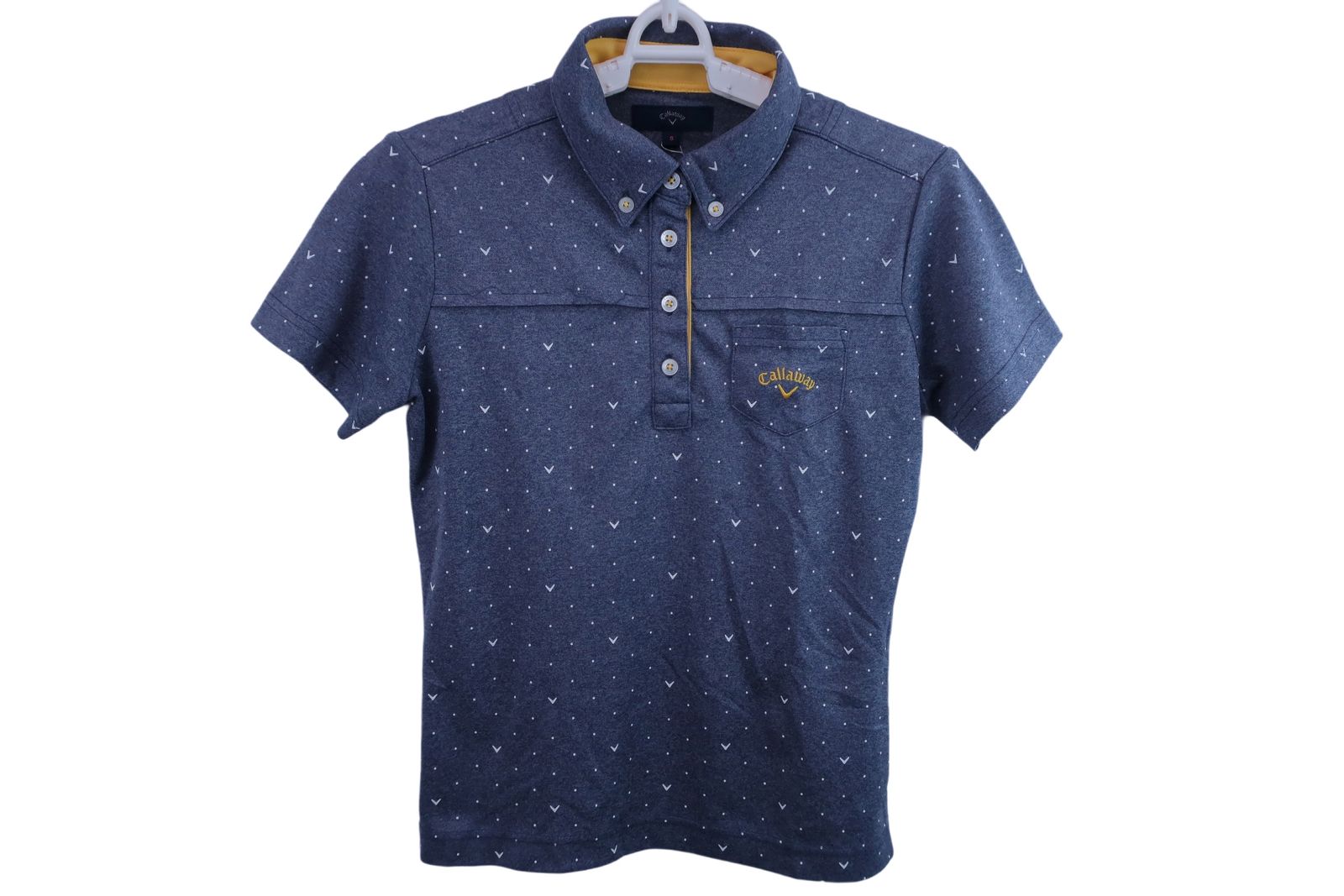  【美品】Callaway(キャロウェイ) ポロシャツ ブルーグレー レディース S ゴルフウェア 2303-0189 中古 シャツ
