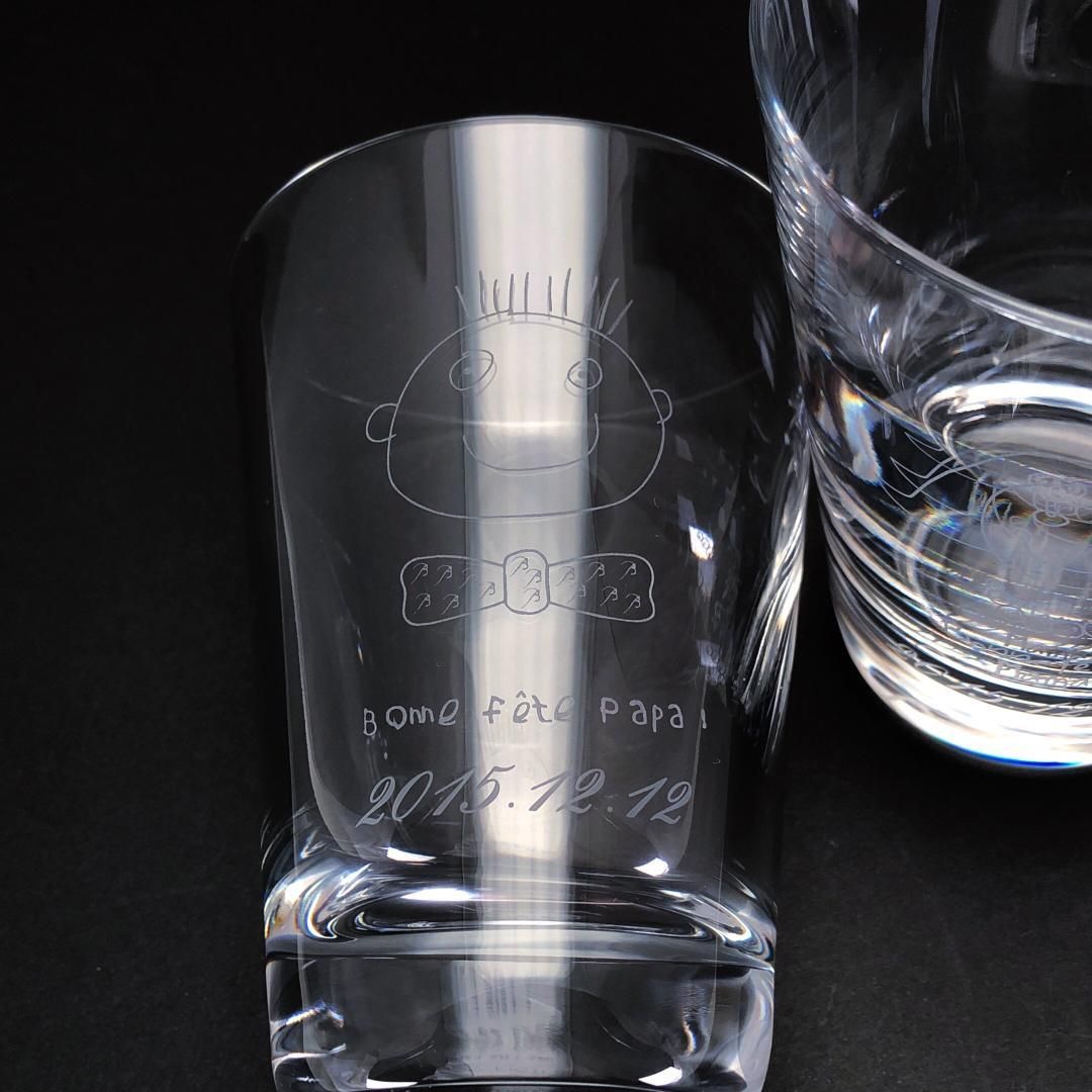 訳あり き Baccarat バカラ パパ＆ママ ペア タンブラー クリスタルグラス クリア BC417