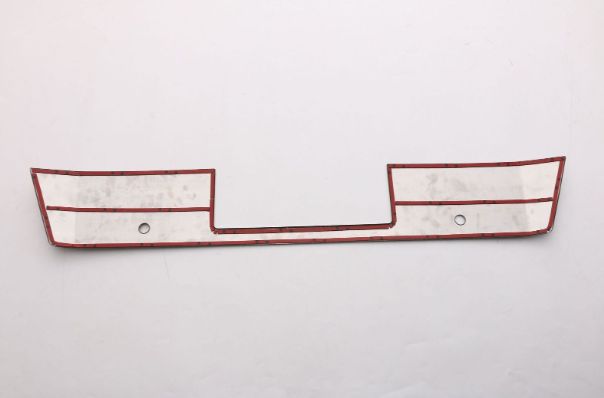 ヴェルファイア30系 2018年対応 フロントナンバープレート飾り ステンレス製メッキ仕上げ レーダーホール付 ドレスアップパーツ FFCRYSTALESIA_COM