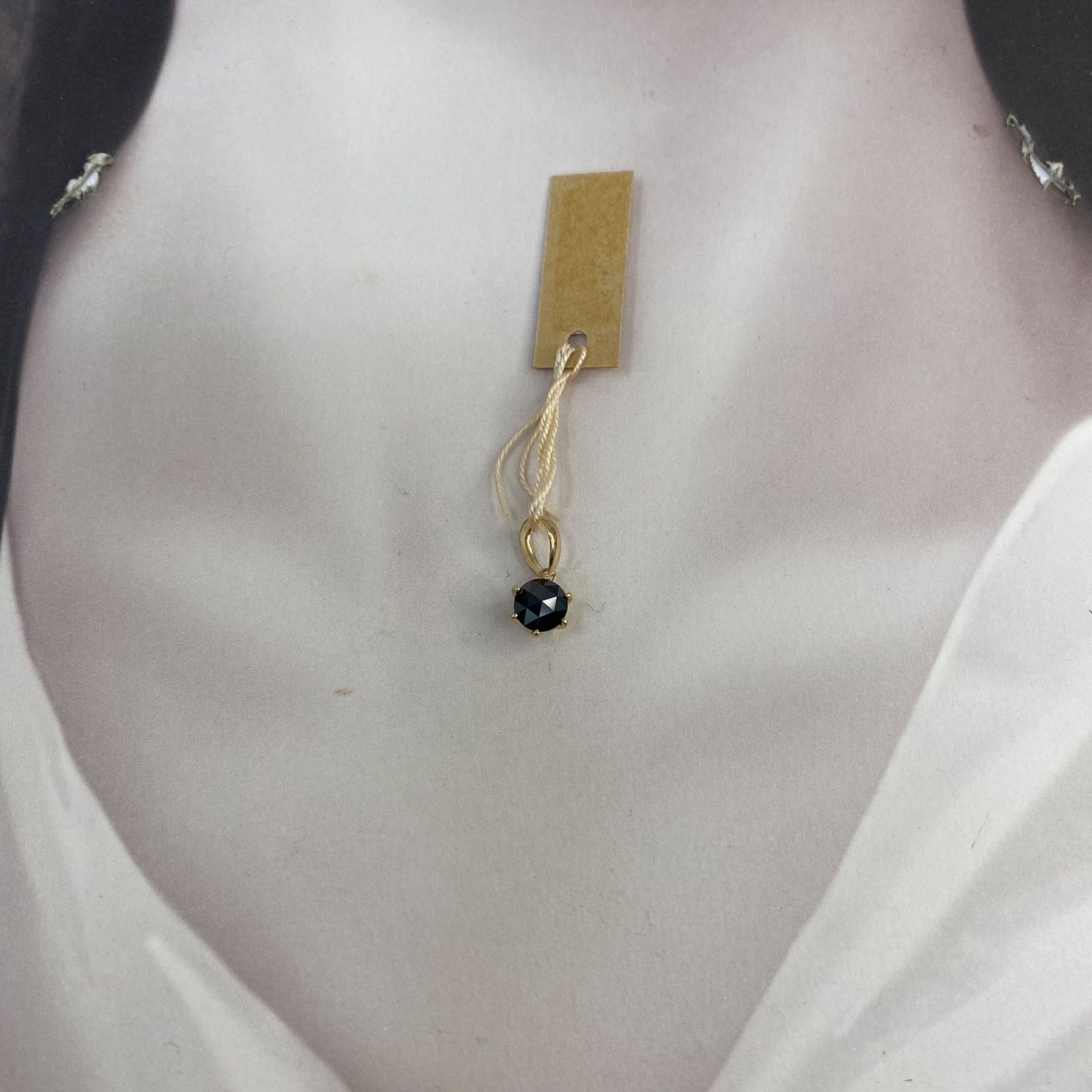 k18YG AU750 18金 ブラックダイヤモンド 0.7ct - メルカリ