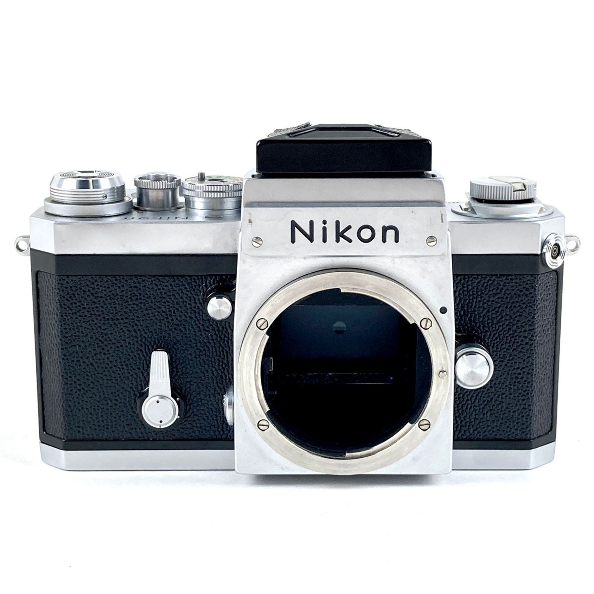 ニコン Nikon F アイレベル シルバー ボディ フィルム マニュアルフォーカス 一眼レフカメラ 【中古】