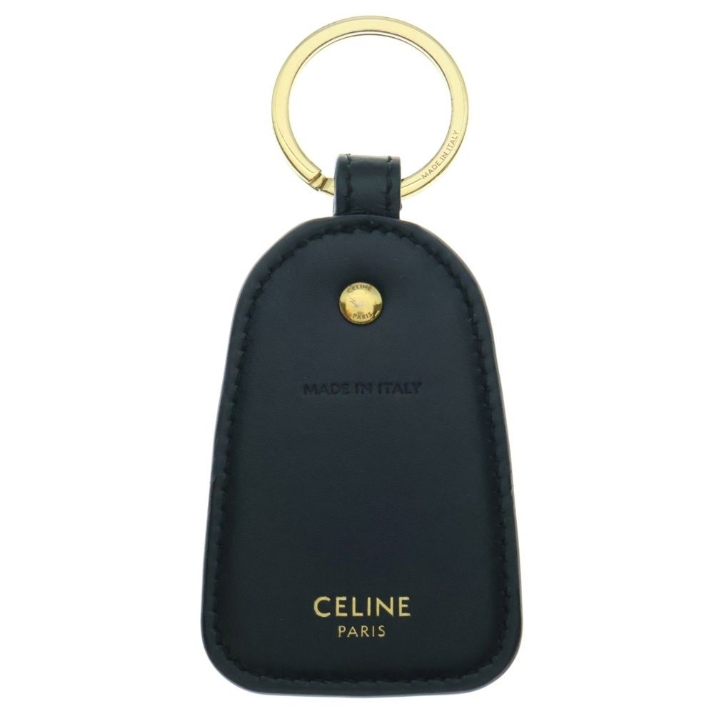 CELINE セリーヌ トリオンフ レザーキーリング チャーム ブラウン 10D362BT8.38NO