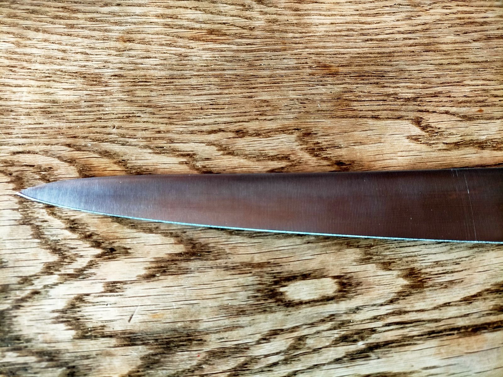 KC-713 関兼常 源兼正 口金付 黒合板柄 筋引 全長390×