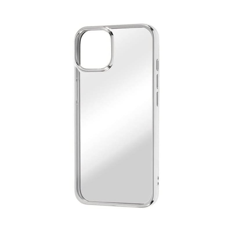 新品　iPhone14 ケース クリア 透明 クリアケース iPhone 14 13 メタリックフレーム シルバー 銀 ソフト ソフトケース ハード ハードケース スマホケース スマホカバー