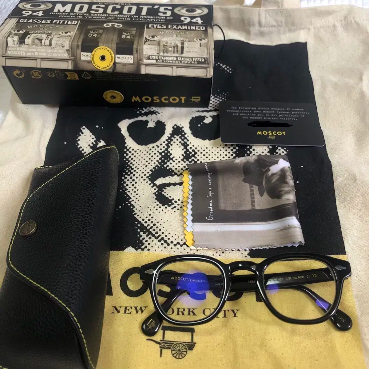 MOSCOT モスコット レムトッシュ|ラムトッシュ ブラック 46 サイズ