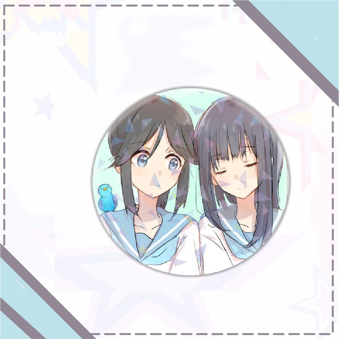 非公式】【響け！ユーフォニアム】高坂麗奈 ブリキバッジ（4個
