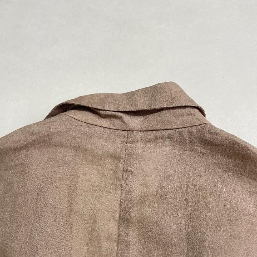 美品 24SS スローブイエナ ラミージョーゼットジャケット リネン100